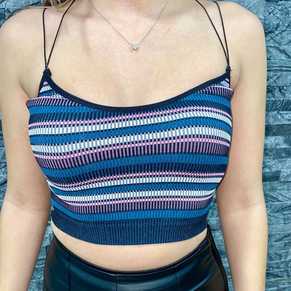 Striped Crop Top